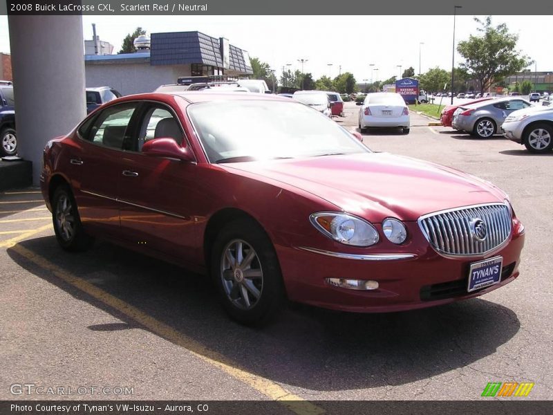 Scarlett Red / Neutral 2008 Buick LaCrosse CXL