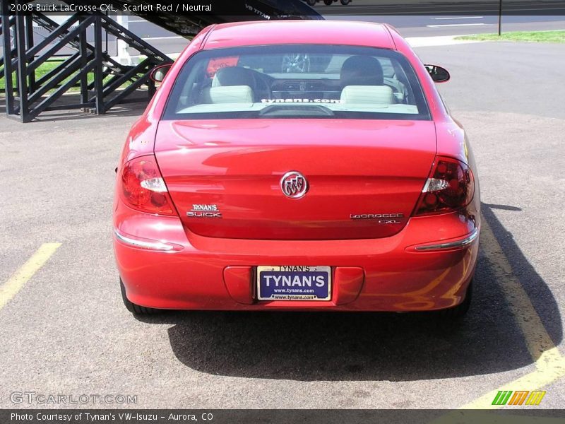 Scarlett Red / Neutral 2008 Buick LaCrosse CXL