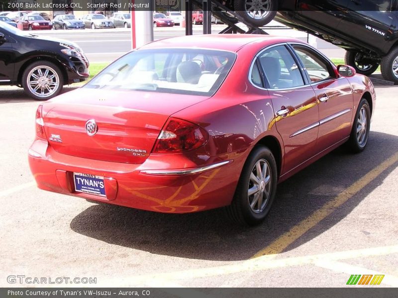 Scarlett Red / Neutral 2008 Buick LaCrosse CXL