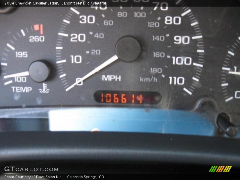 Sandrift Metallic / Neutral 2004 Chevrolet Cavalier Sedan