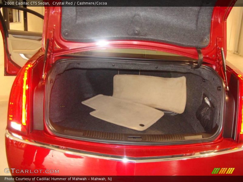 Crystal Red / Cashmere/Cocoa 2008 Cadillac CTS Sedan