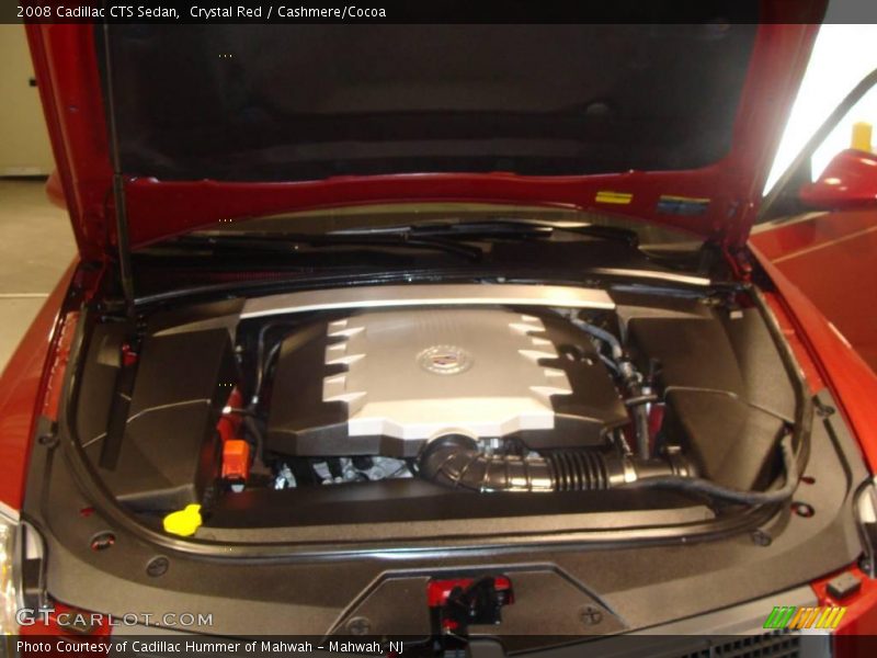 Crystal Red / Cashmere/Cocoa 2008 Cadillac CTS Sedan