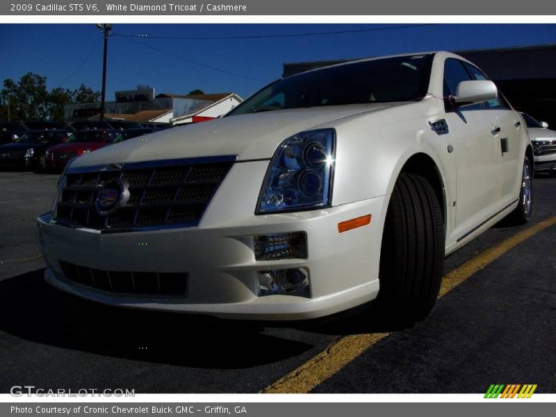 White Diamond Tricoat / Cashmere 2009 Cadillac STS V6