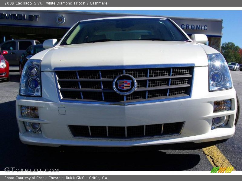 White Diamond Tricoat / Cashmere 2009 Cadillac STS V6