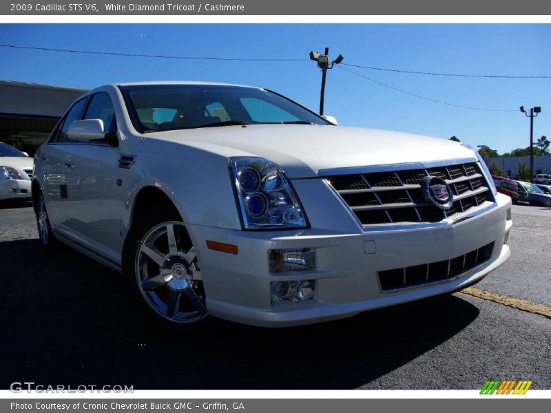 White Diamond Tricoat / Cashmere 2009 Cadillac STS V6