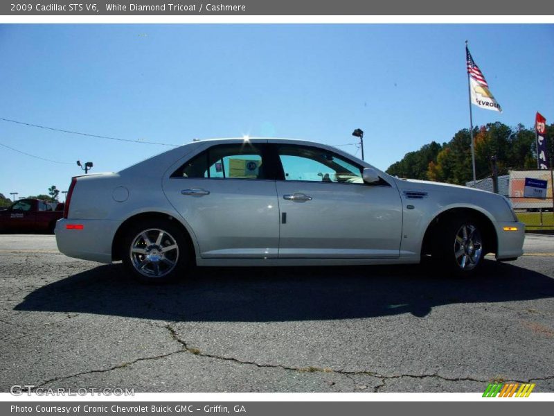 White Diamond Tricoat / Cashmere 2009 Cadillac STS V6