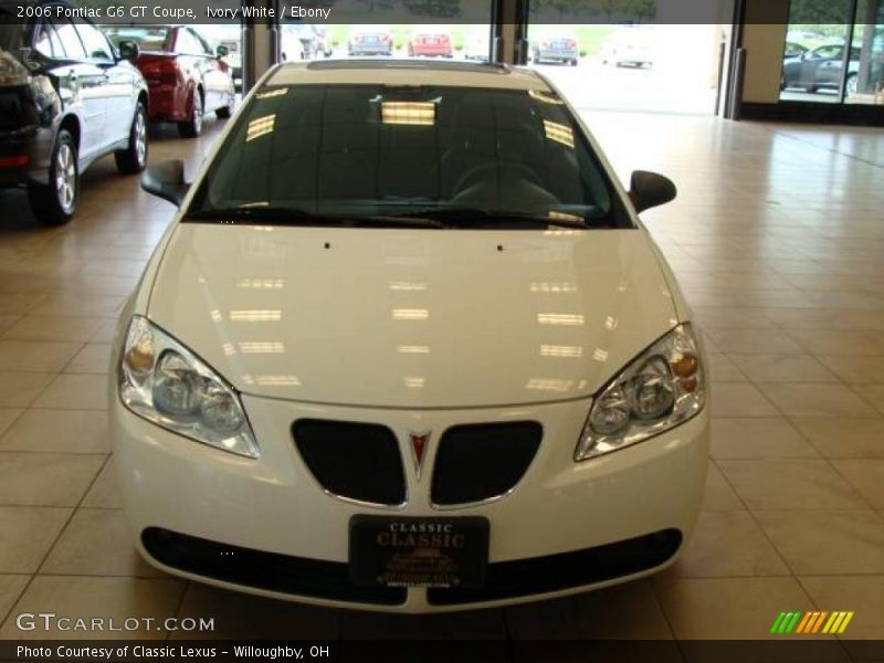 Ivory White / Ebony 2006 Pontiac G6 GT Coupe