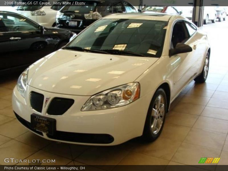 Ivory White / Ebony 2006 Pontiac G6 GT Coupe