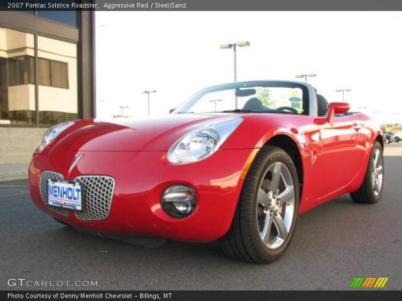 Aggressive Red / Steel/Sand 2007 Pontiac Solstice Roadster