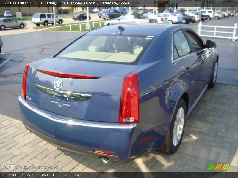 Blue Diamond Tricoat / Cashmere/Cocoa 2010 Cadillac CTS 3.0 Sedan