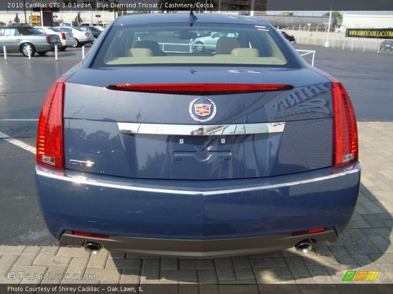Blue Diamond Tricoat / Cashmere/Cocoa 2010 Cadillac CTS 3.0 Sedan