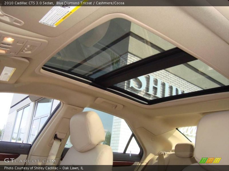 Blue Diamond Tricoat / Cashmere/Cocoa 2010 Cadillac CTS 3.0 Sedan