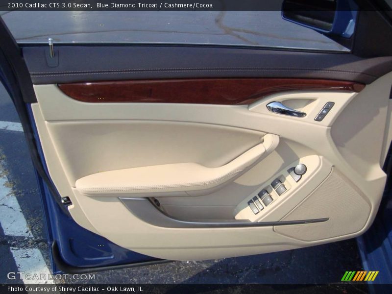 Blue Diamond Tricoat / Cashmere/Cocoa 2010 Cadillac CTS 3.0 Sedan