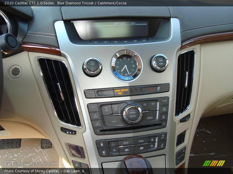 Blue Diamond Tricoat / Cashmere/Cocoa 2010 Cadillac CTS 3.0 Sedan