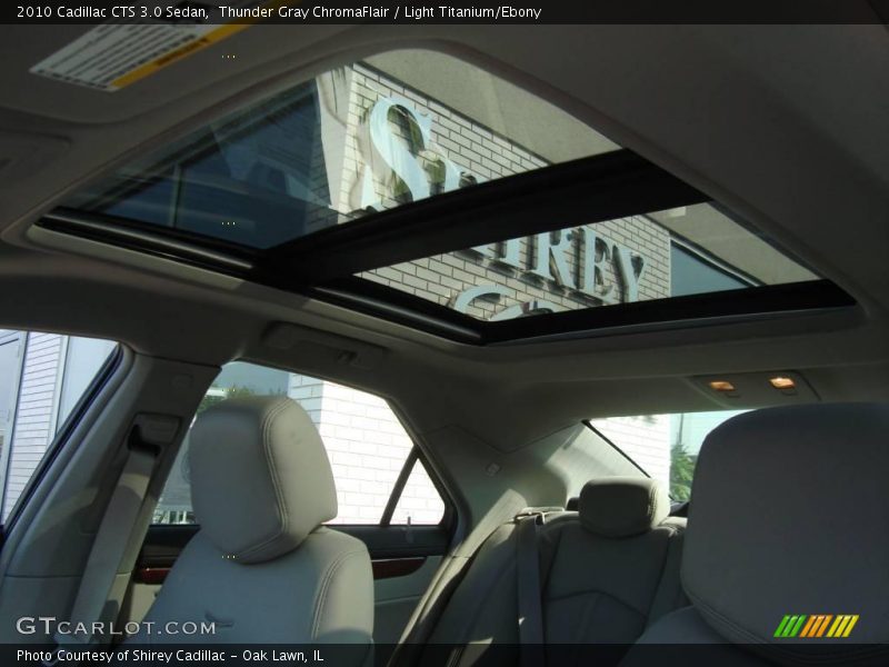 Thunder Gray ChromaFlair / Light Titanium/Ebony 2010 Cadillac CTS 3.0 Sedan