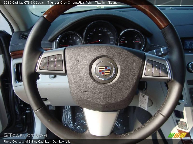 Thunder Gray ChromaFlair / Light Titanium/Ebony 2010 Cadillac CTS 3.0 Sedan