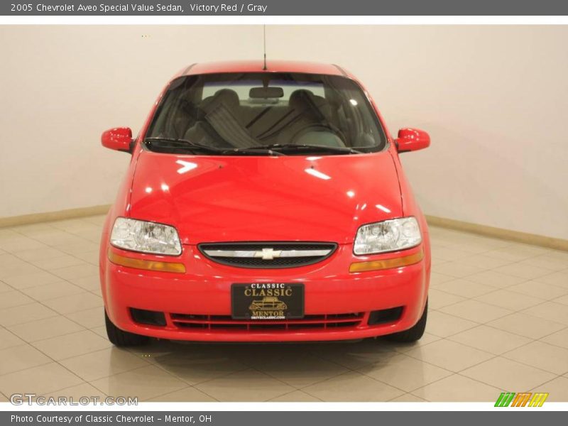 Victory Red / Gray 2005 Chevrolet Aveo Special Value Sedan
