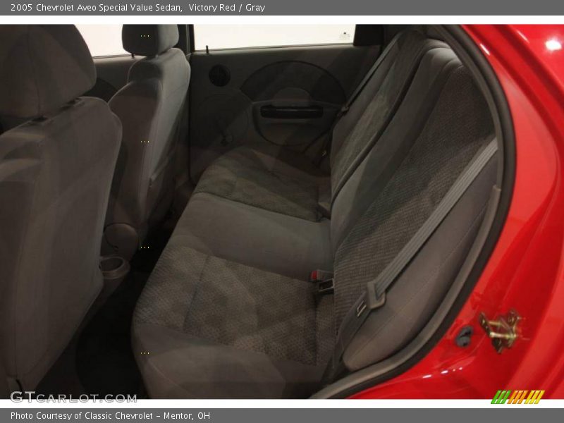 Victory Red / Gray 2005 Chevrolet Aveo Special Value Sedan