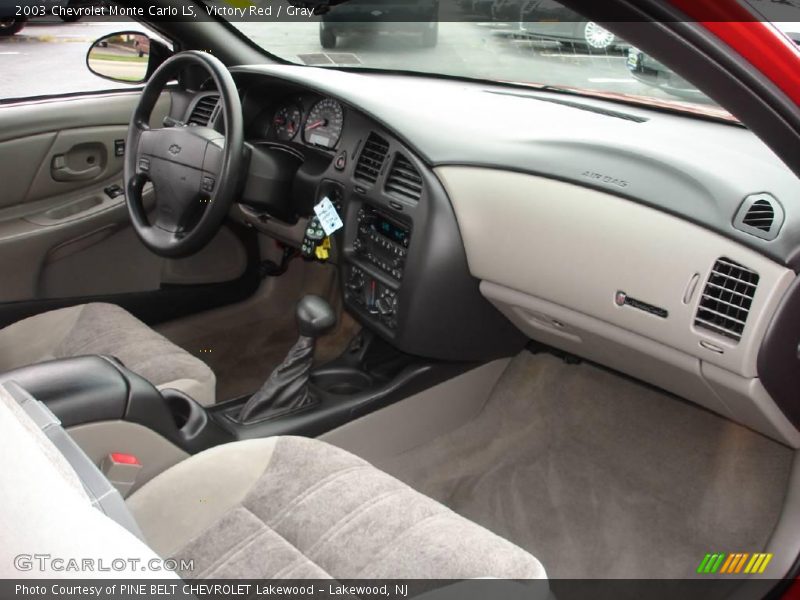 Victory Red / Gray 2003 Chevrolet Monte Carlo LS