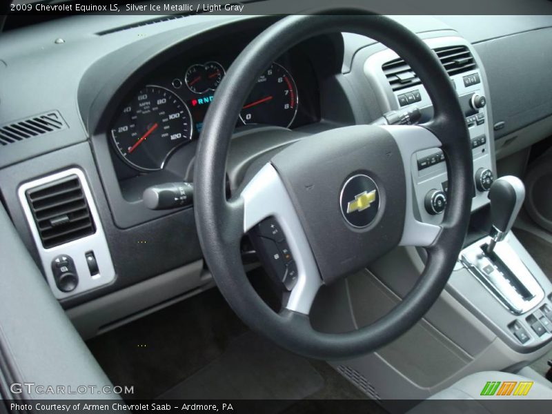 Silver Ice Metallic / Light Gray 2009 Chevrolet Equinox LS