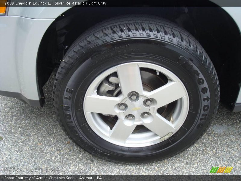 Silver Ice Metallic / Light Gray 2009 Chevrolet Equinox LS