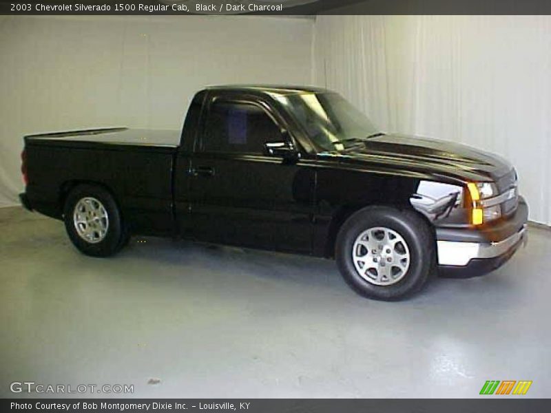Black / Dark Charcoal 2003 Chevrolet Silverado 1500 Regular Cab