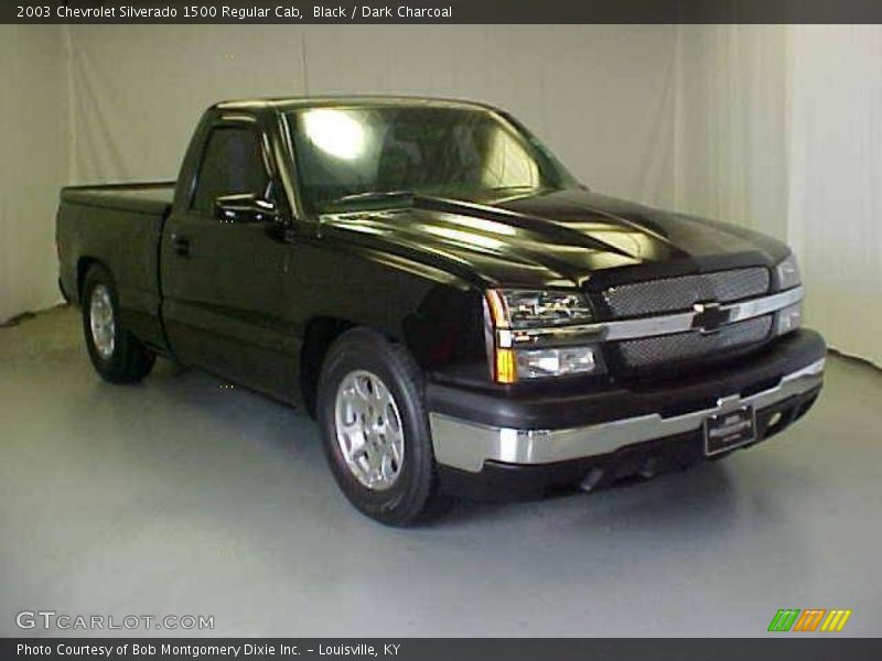 Black / Dark Charcoal 2003 Chevrolet Silverado 1500 Regular Cab