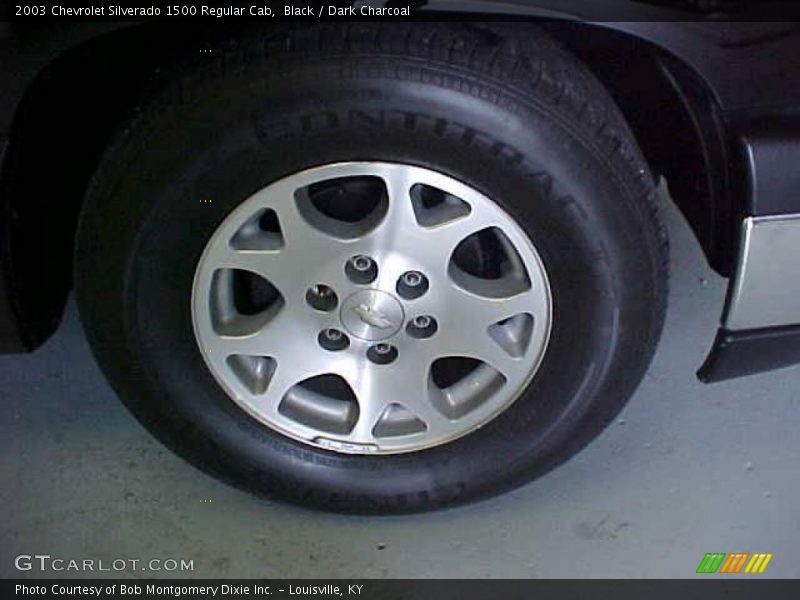 Black / Dark Charcoal 2003 Chevrolet Silverado 1500 Regular Cab
