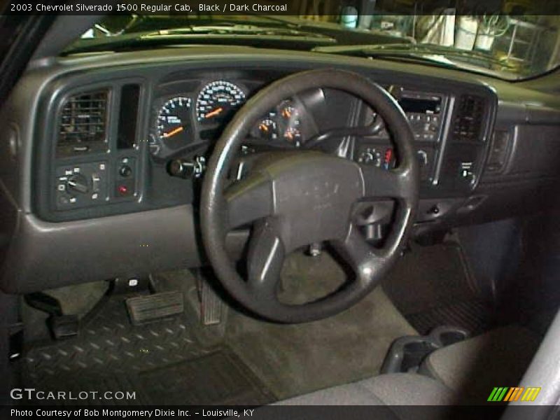 Black / Dark Charcoal 2003 Chevrolet Silverado 1500 Regular Cab