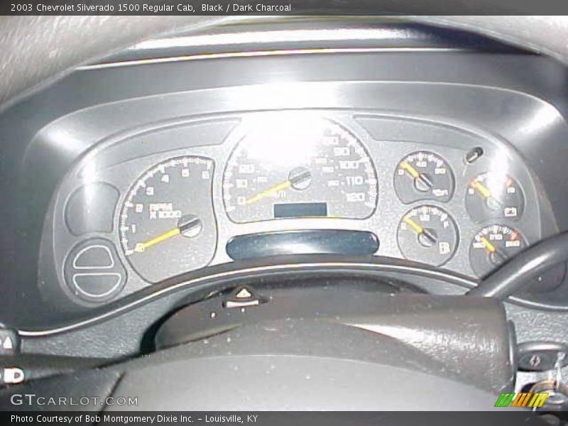 Black / Dark Charcoal 2003 Chevrolet Silverado 1500 Regular Cab