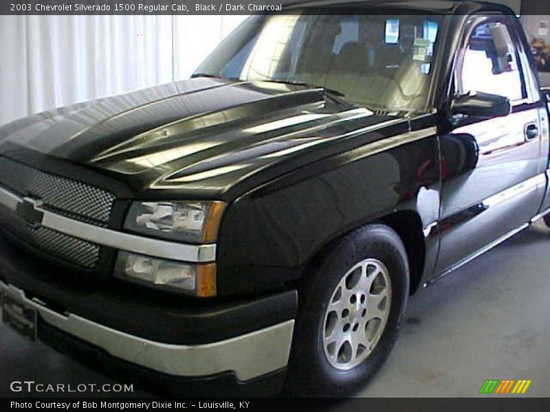 Black / Dark Charcoal 2003 Chevrolet Silverado 1500 Regular Cab