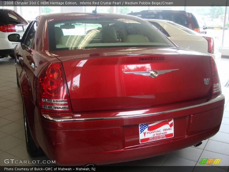 Inferno Red Crystal Pearl / Medium Pebble Beige/Cream 2008 Chrysler 300 C HEMI Heritage Edition