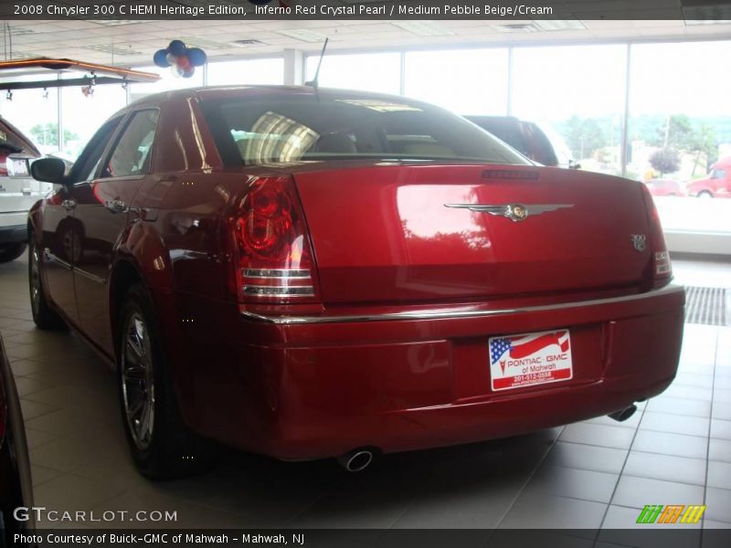 Inferno Red Crystal Pearl / Medium Pebble Beige/Cream 2008 Chrysler 300 C HEMI Heritage Edition