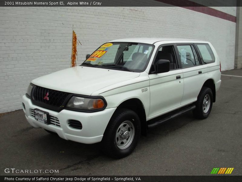 Alpine White / Gray 2001 Mitsubishi Montero Sport ES