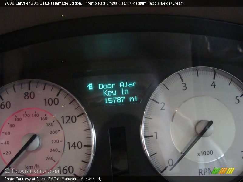 Inferno Red Crystal Pearl / Medium Pebble Beige/Cream 2008 Chrysler 300 C HEMI Heritage Edition