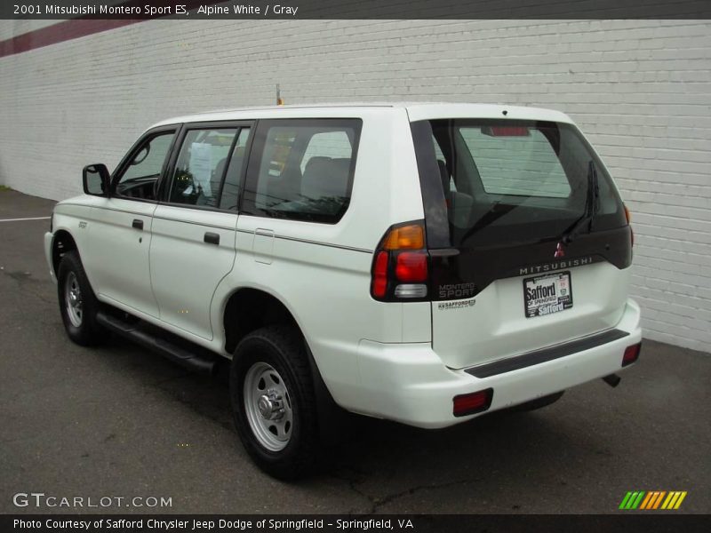 Alpine White / Gray 2001 Mitsubishi Montero Sport ES
