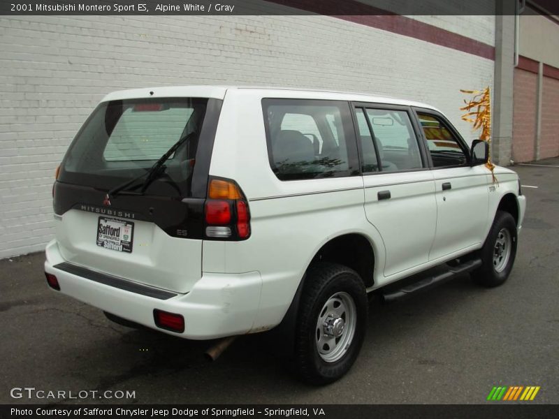Alpine White / Gray 2001 Mitsubishi Montero Sport ES