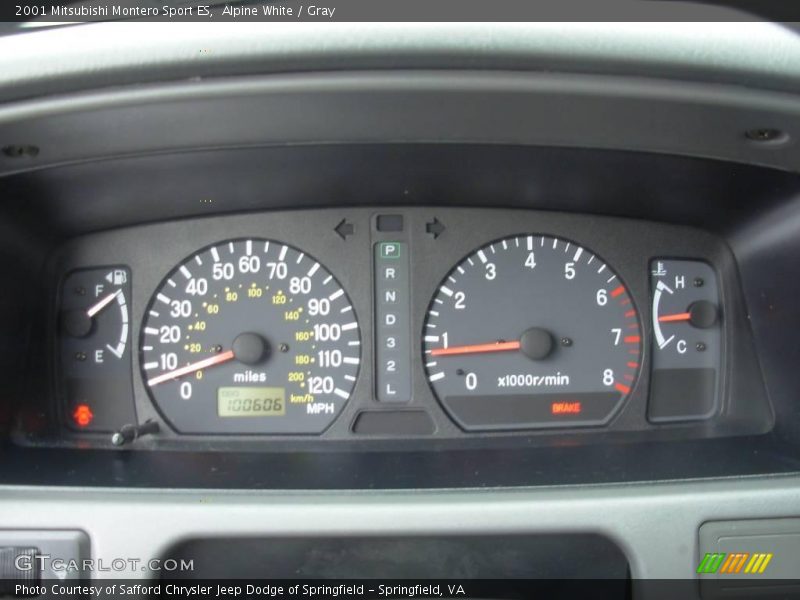 Alpine White / Gray 2001 Mitsubishi Montero Sport ES