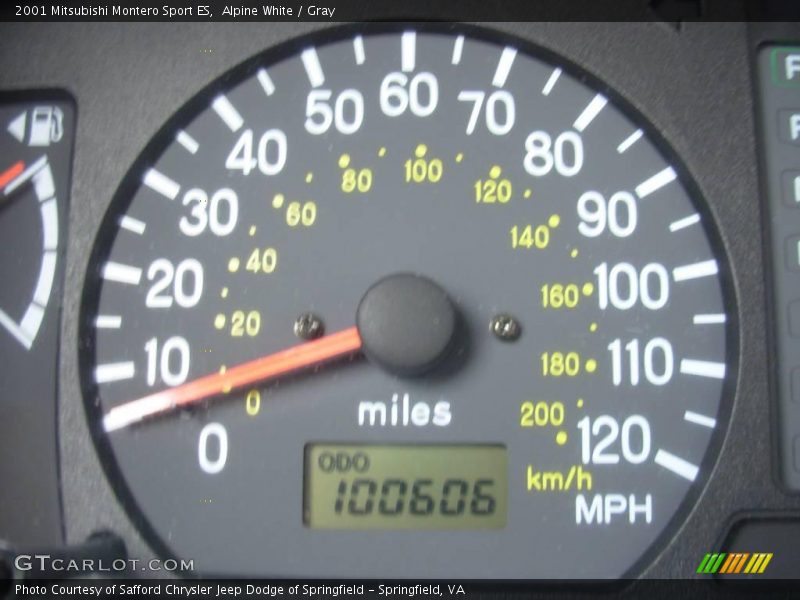 Alpine White / Gray 2001 Mitsubishi Montero Sport ES