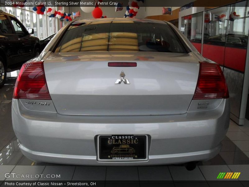 Sterling Silver Metallic / Petrol Gray 2004 Mitsubishi Galant LS