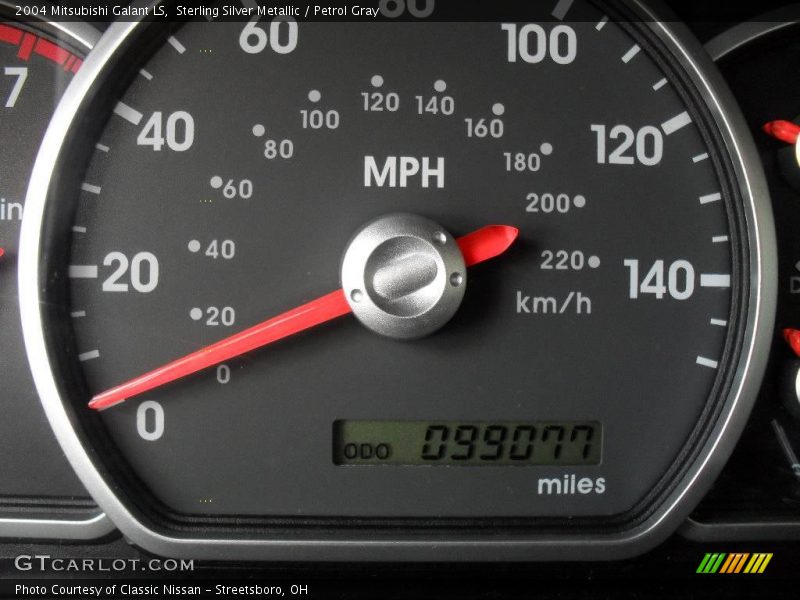 Sterling Silver Metallic / Petrol Gray 2004 Mitsubishi Galant LS