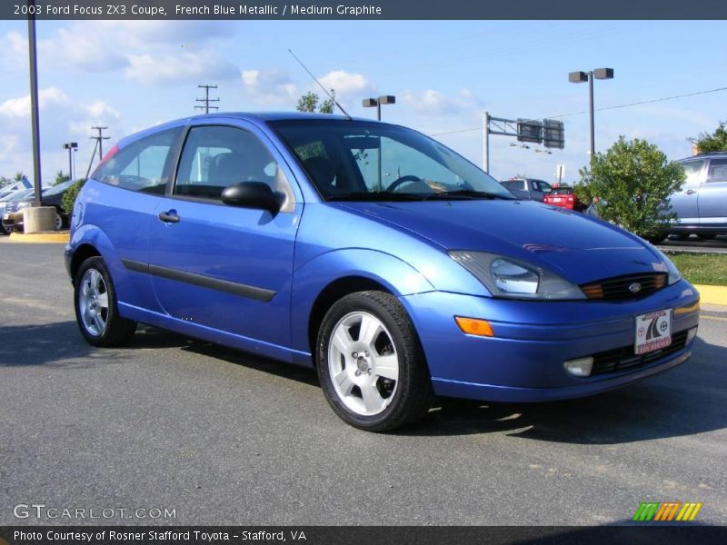 French Blue Metallic / Medium Graphite 2003 Ford Focus ZX3 Coupe