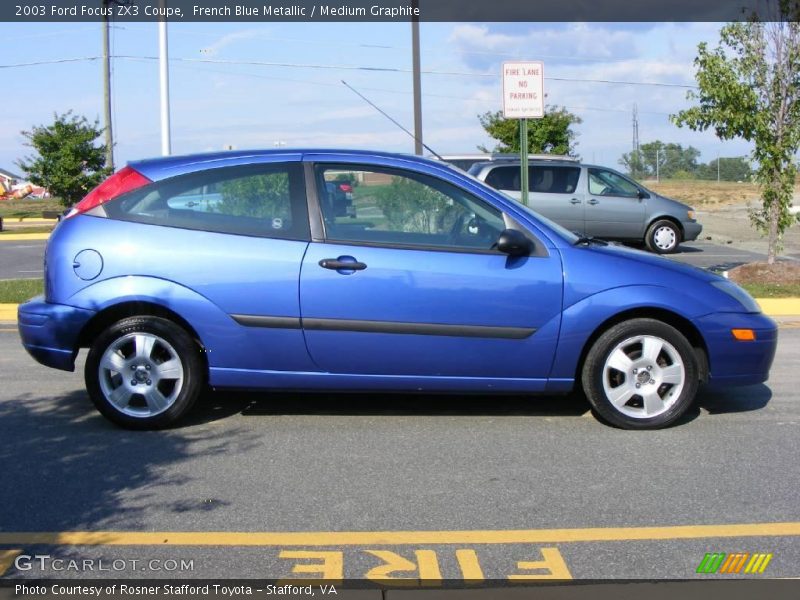 French Blue Metallic / Medium Graphite 2003 Ford Focus ZX3 Coupe