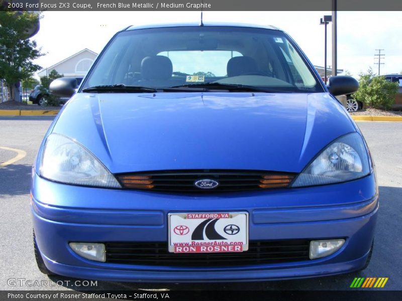 French Blue Metallic / Medium Graphite 2003 Ford Focus ZX3 Coupe