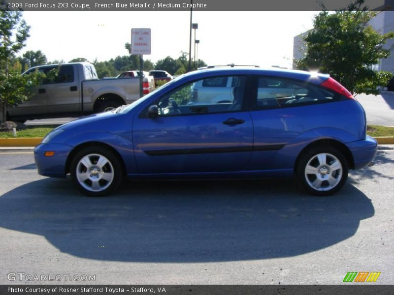 French Blue Metallic / Medium Graphite 2003 Ford Focus ZX3 Coupe