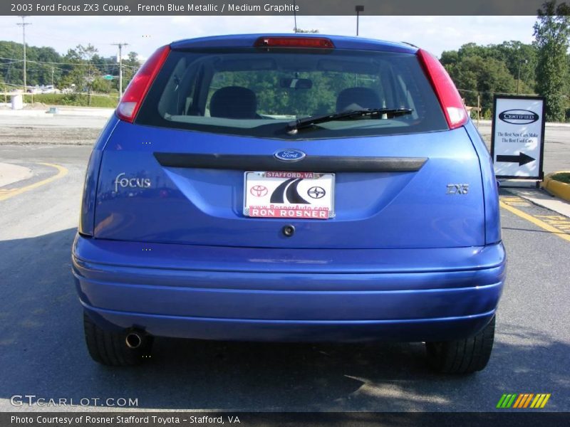 French Blue Metallic / Medium Graphite 2003 Ford Focus ZX3 Coupe