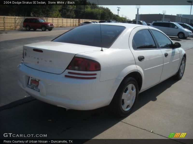 Stone White / Black 2004 Dodge Stratus SE Sedan