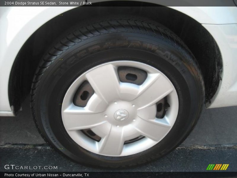 Stone White / Black 2004 Dodge Stratus SE Sedan