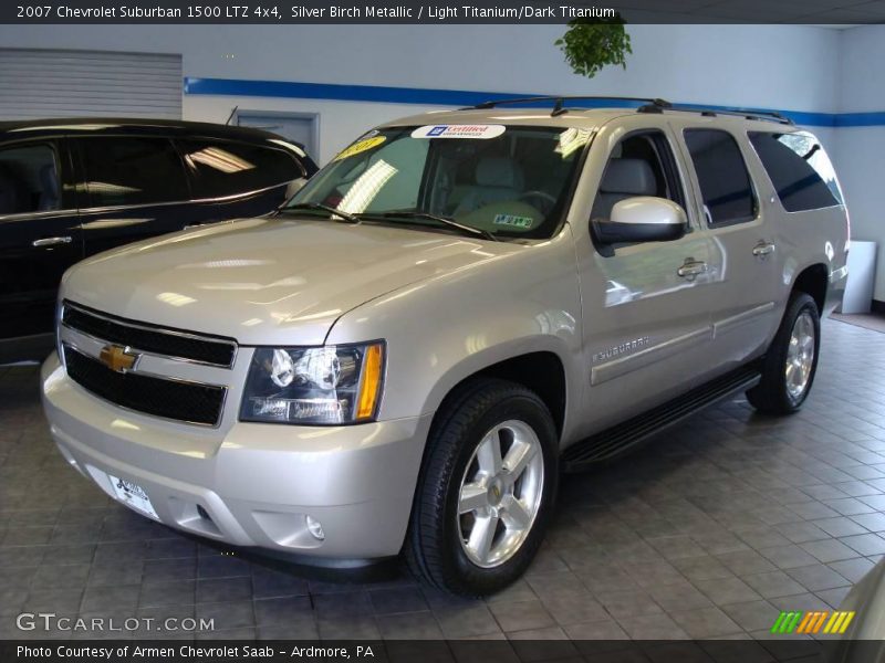 Silver Birch Metallic / Light Titanium/Dark Titanium 2007 Chevrolet Suburban 1500 LTZ 4x4