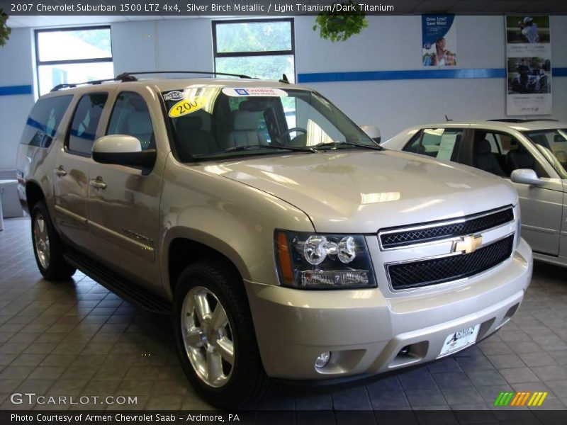 Silver Birch Metallic / Light Titanium/Dark Titanium 2007 Chevrolet Suburban 1500 LTZ 4x4